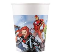 Procos- Bicchieri Carta FSC Marvel Avengers Infinity Stones (200ml), 8 Pezzi, Multicolore, 93872