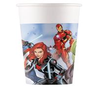 Procos- Bicchieri Carta FSC Marvel Avengers Infinity Stones (200ml), 8 Pezzi, Multicolore, 93872