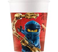 Procos - Bicchieri Carta Lego Ninjago 200ml - 8 pezzi