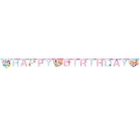 Procos- Festone Compleanno Happy Birthday Disney Princess Live Your Story in Carta FSC, 93852