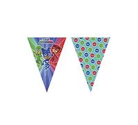 Procos- Festone bandierine plastica Super Pigiamini-PJ Masks, Multicolore, 5PR88636