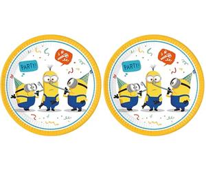 Procos Folat 93457P Piatti FSC Minions 23cm - 8 pezzi (Confezione da 2)