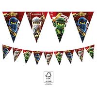 Folat - Bunting Garland Paper Compostable Lego Ninjago - 2.3 m, 92243P