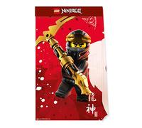 Procos Folat - Party Bags Carta Compostabile Lego Ninjago - 4 pezzi, multicolore