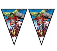 Procos FSC - Striscione con bandierine Avengers, mix di decorazioni da appendere, ghirlanda, compleanno, festa a tema
