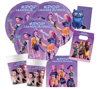 Procos KPop Demon Hunters - Set per feste, 50 pezzi, per 6-8 bambini