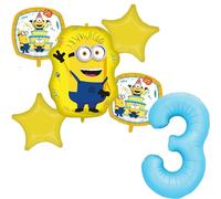 Procos Minions 3° Compleanno Party Supplies Palloncini Decorazioni