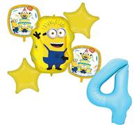 Procos Minions - Palloncini decorativi per 4° compleanno
