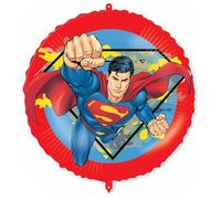 Procos Palloncino gonfiabile Superman, diametro ca. 46 cm, elio, aria, palloncino, compleanno, regalo