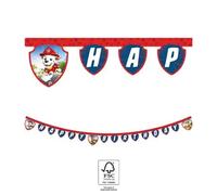 Procos Paw Patrol - Striscione di carta FSC con scritta "Happy Birthday"