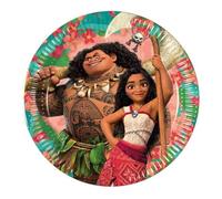 Procos Piatti di carta Vaiana Moana, 20 cm, 8 pezzi