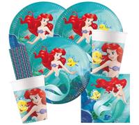 Procos Set per feste a tema sirena Ariel per 8 bambini