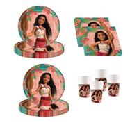 Procos - Set per feste Moana multicolore per feste di compleanno per bambini o feste a tema, decorazione da tavolo