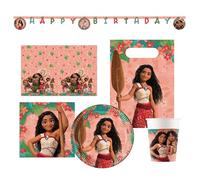 Procos - Set per feste Moana multicolore per feste di compleanno per bambini o feste a tema, decorazione da tavolo