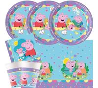 Procos Set per feste Peppa Pig con Evie, 37 pezzi, per 8 bambini