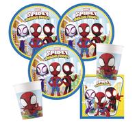 Procos Set per feste Spidey e i suoi super amici, 36 pezzi per 8 bambini