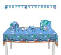 Procos - Set per feste Stitch grande, 46 pezzi, per feste di compleanno per bambini o feste a tema, decorazione da tavolo