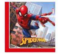 Procos- Tovaglioli Carta FSC Marvel Spider-Man Crime Fighter (33x33cm, Doppio Velo), 20 Pezzi Folat 33x33cm-20, Multicolore, 93865P