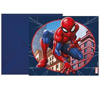 Procos 93951 93951 Spiderman Crime Fighter Invitations - FSC - Pack of 6 with En