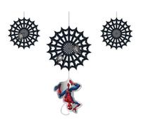 Procos Spiderman FSC® Mix, 3 decorazioni da appendere, per compleanno, festa a tema