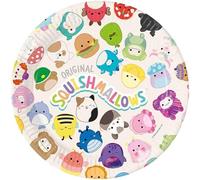 Procos Squishmallows, piatti di carta usa e getta da 23 cm, confezione da 8, per feste di compleanno per bambini, set da tavola FSC® Mix