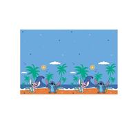 Procos Tovaglia di plastica Stitch 120 x 180 cm - Blu