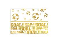 Procos Tovaglia plastica 120 x 180 cm Calcio Football Gold, Oro, 5PR89598