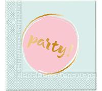 Procos- Tovagliolo 33 x 33 cm Elegant Party, Multicolore, 5PR89262