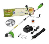 Procraft ATA-20BS - Decespugliatore a batteria, 20 V, 420 mm, brushless + 1 batteria 4,0 Ah + caricatore