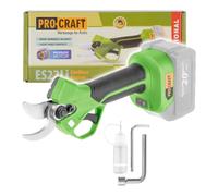 Procraft ES22Libb - Cesoie da potatura a batteria, 20 V, 25 mm, senza spazzole