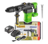 Procraft PHA50-1B-C - Martello perforatore a batteria 20 V 7 J SDS max | 1 batteria da 8,0 Ah, caricabatterie, valigetta