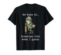 Procrastinare Frog Baker qualche Volta Questa Settimana Maglietta