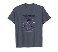 Procrastination is My Superpower Funny Superhero Maglietta, Uomo, Pervinca, L