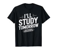 Procrastinatore Studente Panico di Mezzanotte Maglietta
