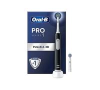 Oral-B Spazzolino Elettrico Ricaricabile Series 1 Nero con 2 Testine di Ricambio, 1 Spazzolino