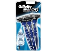 Gillette Mach3 Lamette di Ricambio con 3 Lame per Rasoio Uomo - Confezione da 3 Pezzi