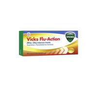 Procter & Gamble Vicks Flu Action 200 + 30 mg - Trattamento Dei Sintomi Del Raffreddore E Dell'Influenza 12 Compresse