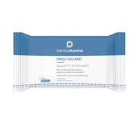 Proctocare Salviette Detergenti Dermovitamina - Igiene Intima - Trattamento Emorroidi - Azione Lenitiva e Rinfrescante - Malva e Calendula - Tessuto Biodegradabile - 15 pz