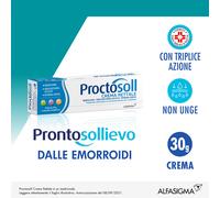 Alfasigma Crema rettale Proctosoll – Anestetica, antinfiammatoria, anticoagulante – 30 g