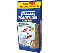 Prodac PondSticks Color 7,5 kg Mangime per Carpe Koi, Pesci Rossi e Pesci da Laghetto