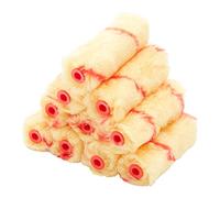 ProDec 10 confezioni di mini rulli per pittura a pelo lungo da 4 pollici per una pittura liscia con pitture a emulsione commerciali e fai-da-te su pareti e soffitti interni, 4".