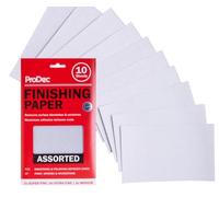 ProDec 10 fogli di carta di finitura di grado assortito per levigare tra strati di vernice o vernice, compatibile con levigatrici a macchina e levigatrici a mano, 230 x 140 mm