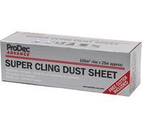 Prodec 100sqm (4m X 25m) Super Cling Statica Addebitato Polvere Foglio Rotolo -