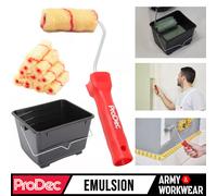 ProDec 10pc 10.2cm Tigre Lungo Pila Mini Pittura Rullo Manico & Scuttle