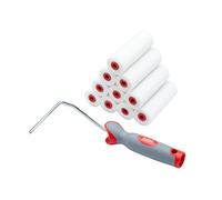 ProDec PRRF001 Mini rulli di vernice in schiuma ad alta densità e telaio per una finitura liscia con vernici lucide e satinate su battiscopa, davanzali, porte, armadi, metallo e altro, 10,2 cm, bianco