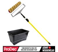 Prodec 12 Rullo Pittura Manica Metallo Doppio Braccio Telaio Palo di Estensione