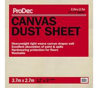 ProDec 12ft x 9ft (3,6m x 2,7m) Tela di cotone per la polvere pesante, panno per la pittura, la decorazione, la copertura di pavimenti e mobili, assorbe le fuoriuscite, non si impregna