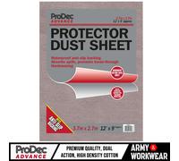 Prodec 12ft x 9ft Cotone Twil Polvere Foglio 3.6m X 2.7m Decorativi Cover