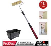 ProDec 22.9cm Telescopico Telaio Pittura Rullo Doppio Proroga M Pila & 10L Fregi