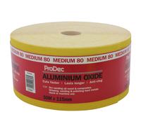 Prodec 50m Rotolo Giallo Alluminio Ossido Industriale Sabbia Carta Legno Sanding